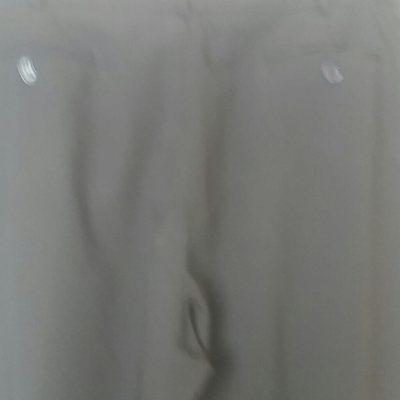 Larry Levine Pants Stretch Dark brown straight leg button pockets - Picture 5 of 5